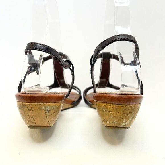 Rocket Dog Leather Cork Wedge Sandals - Picture 8 of 13